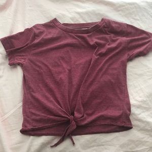 Tied Up Maroon Top